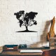 Дерев'яна картина Moku "Дерево карта світу" 48х47 см