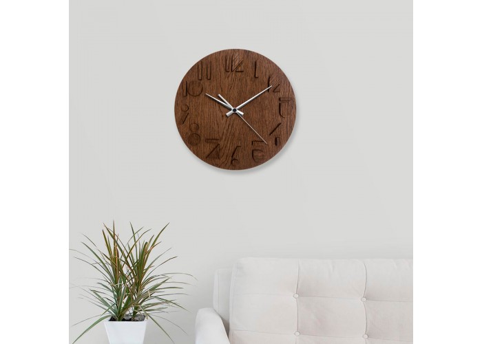  Дерев'яний настінний годинник Moku Katori (48 x 48 см)  4 — замовити в PORTES.UA
