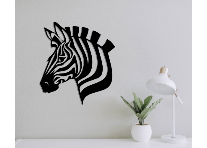  Деревянная дизайнерская картина "Zebra"  (50 x 45 см)  4 — купить в PORTES.UA