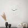 Білий настінний годинник Moku Nokkaido (48 x 48 см)