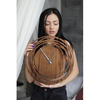 Дизайнерський настінний годинник Moku Shirakawa (38 x 38 см)