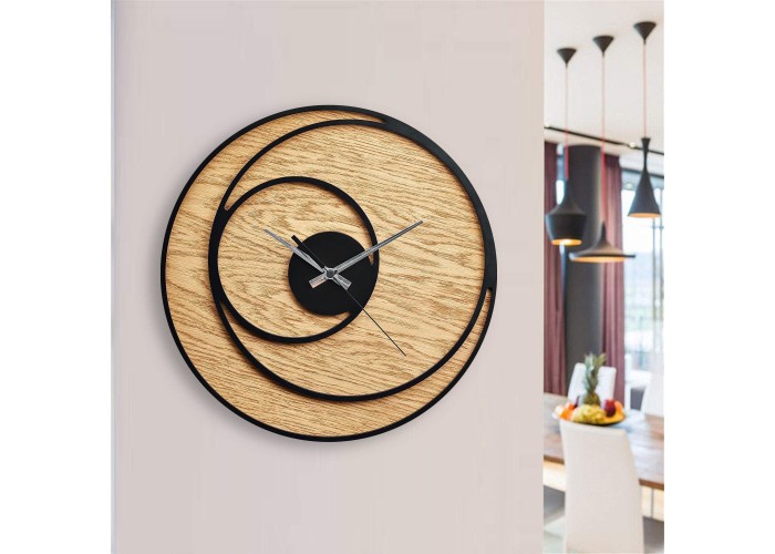  Деревянные часы Moku Kawasaki (38 x 38 см)  2 — купить в PORTES.UA
