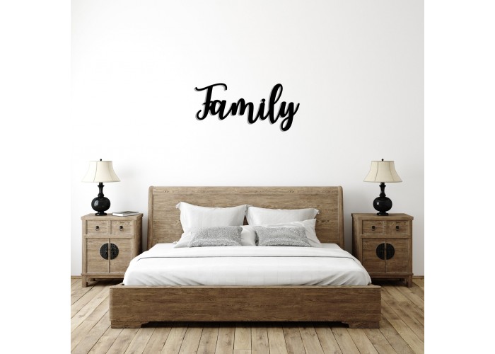  Дерев'яний малюнок "Family" (50 x 21 см)  3 — замовити в PORTES.UA