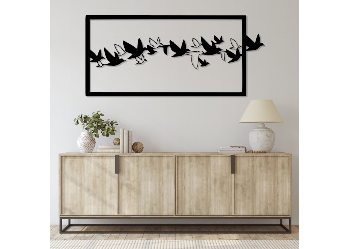  Деревянная картина "Birds"  (80 x 36 см)  1 — купить в PORTES.UA
