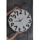Білий настінний годинник Moku Osaka (38 x 38 см)