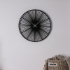 Черные настенные часы Moku Circum (38 x 38 см)