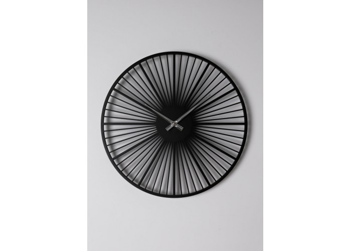  Черные настенные часы Moku Circum (38 x 38 см)  4 — купить в PORTES.UA
