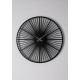 Чорний настінний годинник Moku Circum (38 x 38 см)