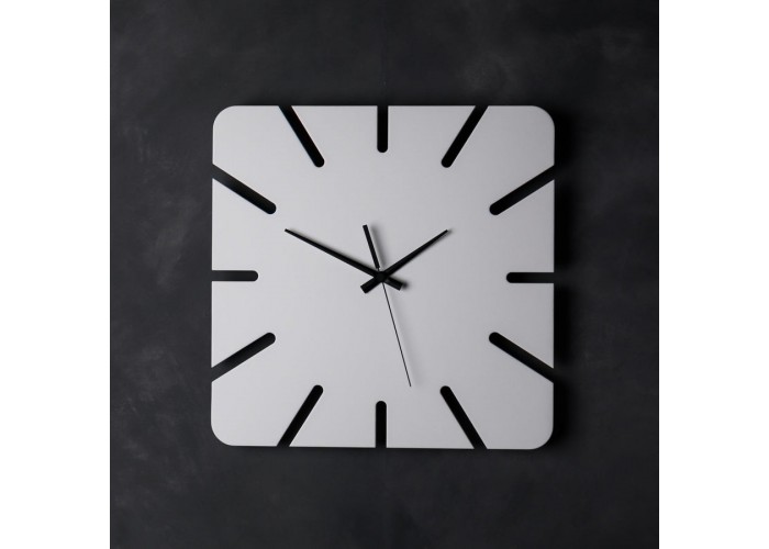  Белые настенные часы Moku Roppongi (48 x 48 см)  5 — купить в PORTES.UA