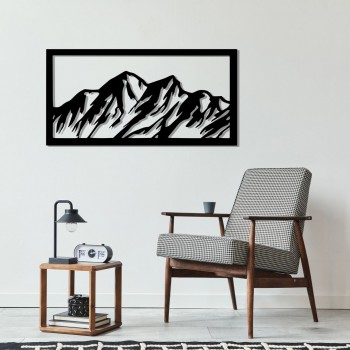 Деревянная дизайнерская картина "Hill"  (50 x 25 см)