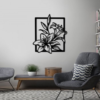 Дерев'яний малюнок "Lily" (50 x 44 см)