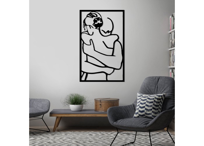  Дерев'яний малюнок "Couple" (80 x 50 см)  4 — замовити в PORTES.UA