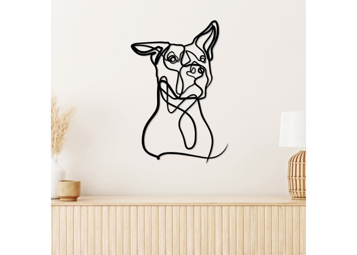  Деревянная картина "Funny Dog"  (90 x 61 см)  2 — купить в PORTES.UA