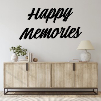 Деревянная картина "Happy Memories"  (50 x 25 см)