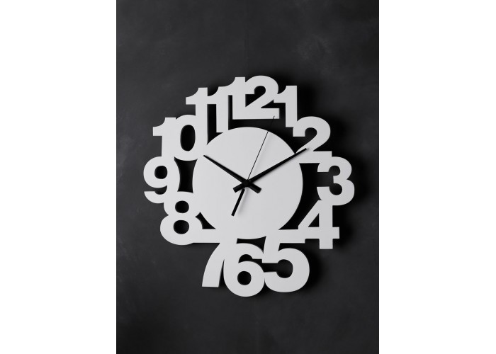  Білий настінний годинник Moku Nakameguro (38 x 38 см)  6 — замовити в PORTES.UA