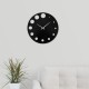 Черные настенные часы Moku Point (38 x 38 см)