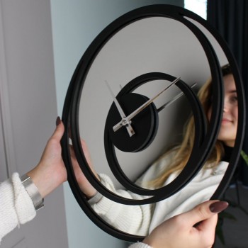Дизайнерские настенные часы Moku Mirror Kawasaki (38 x 38 см)