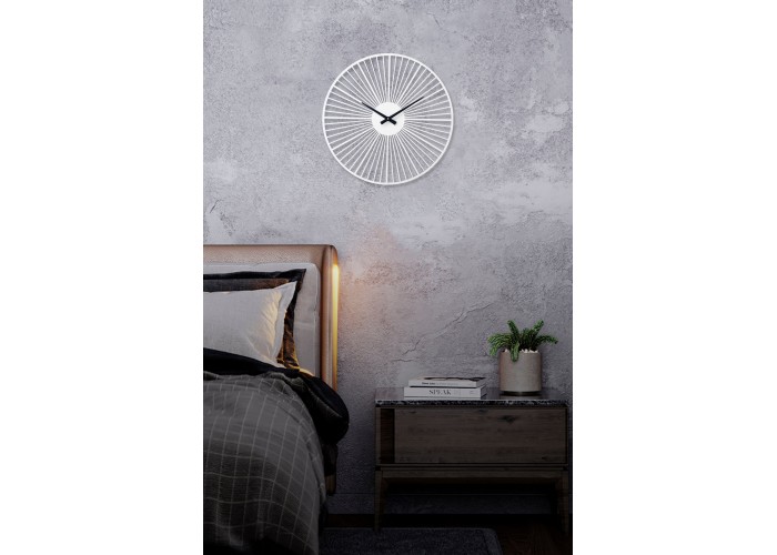 Белые настенные часы Moku Circum (38 x 38 см)  3 — купить в PORTES.UA