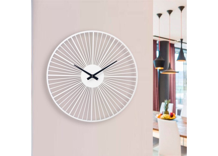  Білий настінний годинник Moku Circum (38 x 38 см)  1 — замовити в PORTES.UA