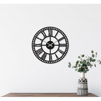 Черные настенные часы Moku Takassaki (38 x 38 см)