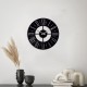 Чорний настінний годинник Moku Hitachi (38 x 38 см)