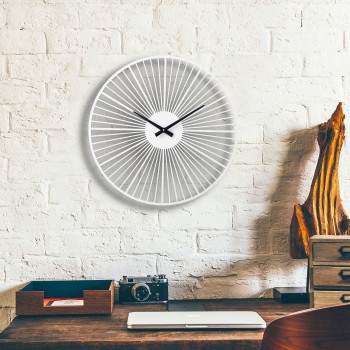 Белые настенные часы Moku Circum (38 x 38 см)