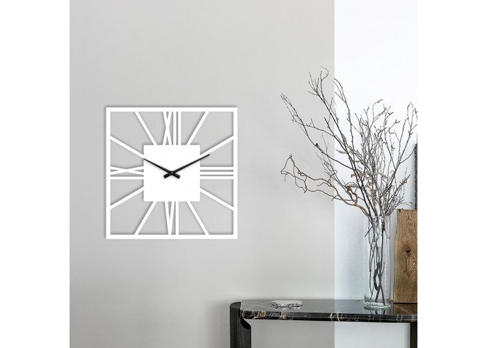  Белые настенные часы Moku Fukuoka (38 x 38 см)  3 — купить в PORTES.UA
