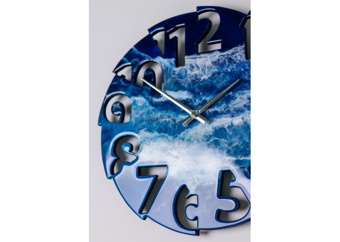  Настенные часы с эпоксидной смолы Moku Epoxy (38 x 38 см)  6 — купить в PORTES.UA