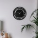 Чорний настінний годинник Moku Shirakawa (48 x 48 см)
