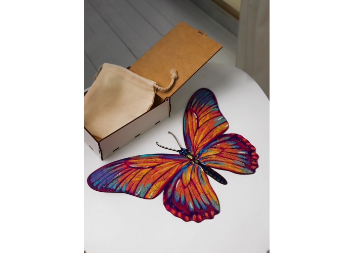  Деревянный пазл Moku Modern Butterfly S (24 x 15,5 см, 47 деталей)  7 — купить в PORTES.UA