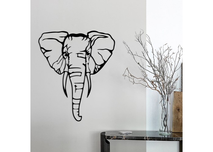  Дерев'яна дизайнерська картина "Elephant" (50 x 42 см)  4 — замовити в PORTES.UA