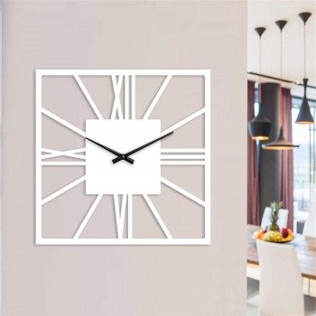 Белые настенные часы Moku Fukuoka (48 x 48 см)
