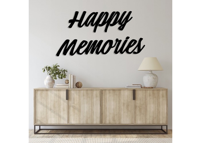  Дерев'яна картина "Happy Memories" (60 x 31 см)  1 — замовити в PORTES.UA