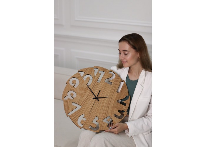  Дерев'яний настінний годинник Moku Osaka (38 x 38 см)  3 — замовити в PORTES.UA