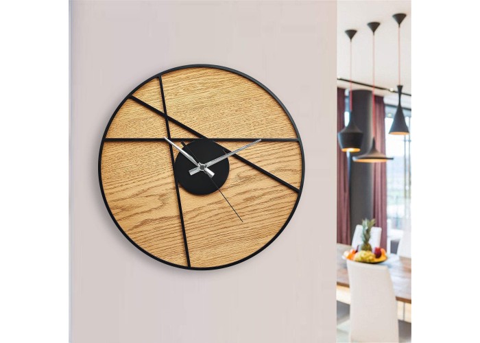  Деревянные часы Moku Kanazawa (38 x 38 см)  4 — купить в PORTES.UA