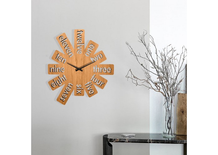  Деревянные настенные часы Moku Taito (48 x 48 см)  6 — купить в PORTES.UA