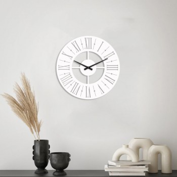 Белые настенные часы Moku Hitachi  (38 x 38 см)