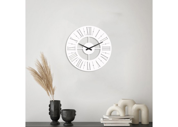  Белые настенные часы Moku Hitachi  (38 x 38 см)  1 — купить в PORTES.UA