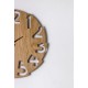 Белые Деревянные настенные часы Moku Osaka (48 x 48 см)