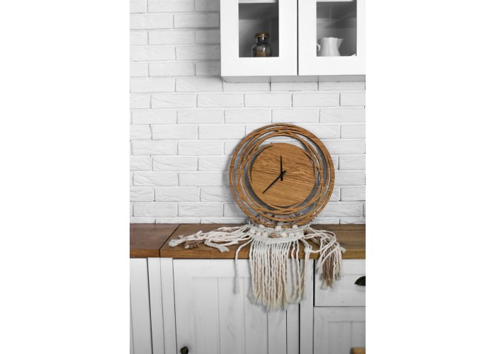  Дерев'яний настінний годинник Moku Shirakawa (38 x 38 см)  3 — замовити в PORTES.UA