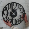 Чорний годинник Moku Yao (38 x 38 см)