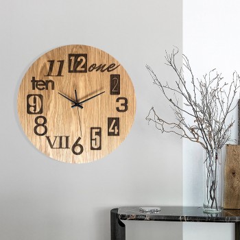 Деревянные настенные часы Moku Kyoto (48 x 48 см)