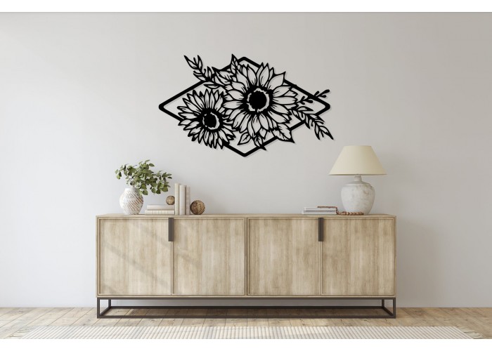  Дерев'яний малюнок "Sunflower" (90 x 53 см)  3 — замовити в PORTES.UA