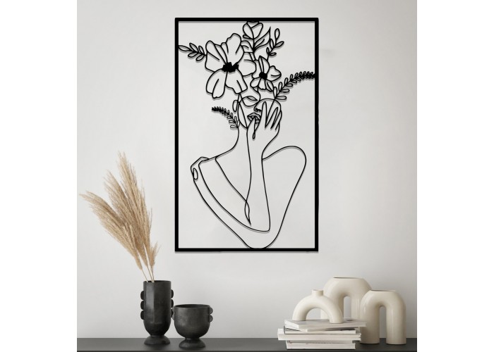  Дерев'яна дизайнерська картина "Vase" (50 x 30 см)  1 — замовити в PORTES.UA