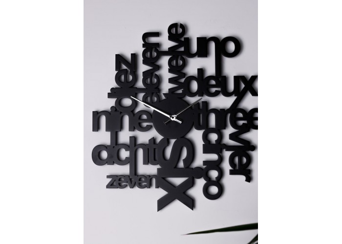  Черные настенные часы Moku Cosmopolite (38 x 38 см)  5 — купить в PORTES.UA