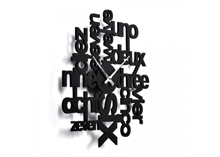  Черные настенные часы Moku Cosmopolite (38 x 38 см)  3 — купить в PORTES.UA