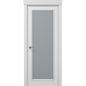 Міжкімнатні двері зі склом Art Deko ART-01 RAL 9003 (біла)