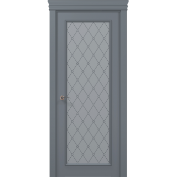 Двери межкомнатные серые Art Deko ART-01 Оксфорд покраска любые цвета RAL и NCS
