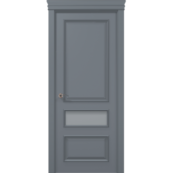 Двери межкомнатные серые Art Deko ART-04 Сатин покраска любые цвета RAL и NCS