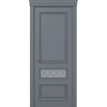 Дверь межкомнатная серая Art Deko ART-04 Оксфорд покраска любые цвета RAL и NCS